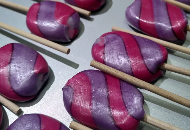 Produktbild klubbor rosa-lila
